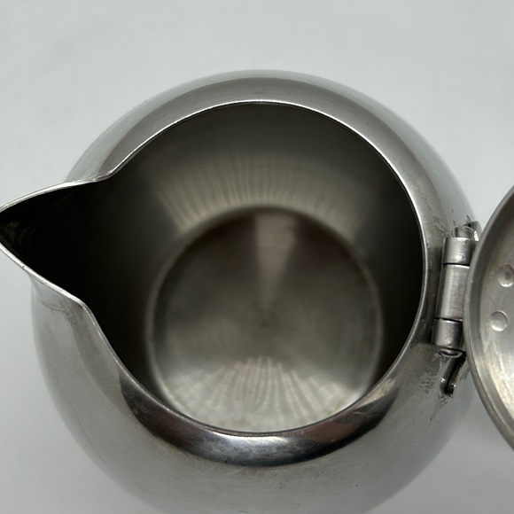 Vintage Arnbee Japan 18-8 Stainless Steel Pitcher Creamer-Tea Pot 7”inch.Tall - Picture 13 of 15